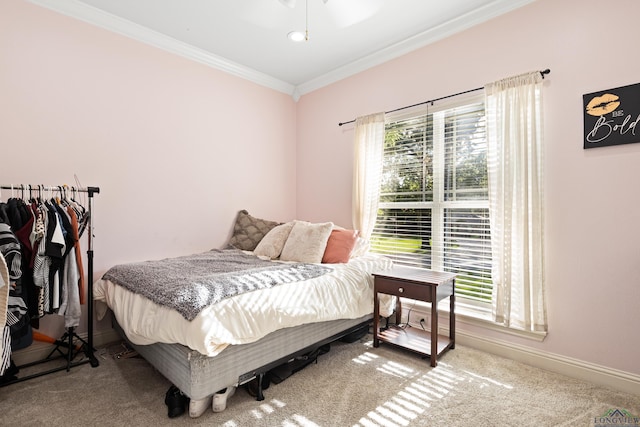 5201 Whitaker, Longview, TX 75605 - bedroom featuring multiple windows, ornamental molding, and carpet