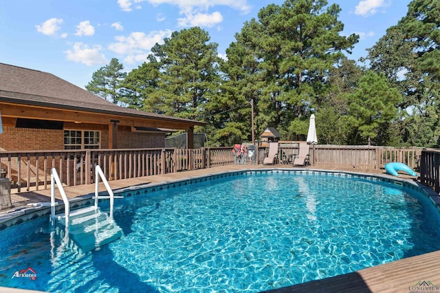 view of pool