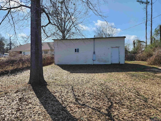 view of outdoor structure