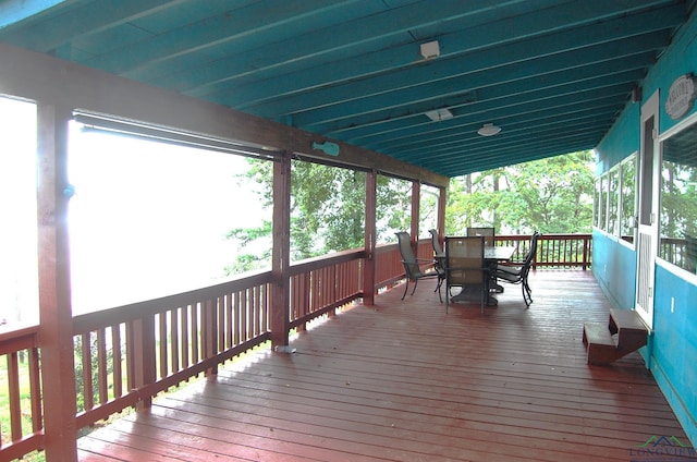 view of wooden terrace