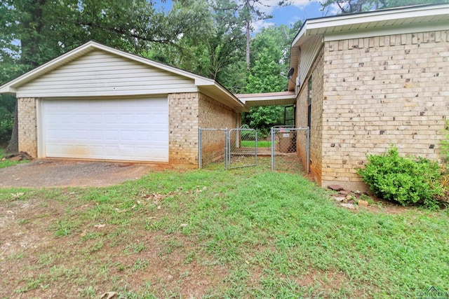 exterior space with a lawn