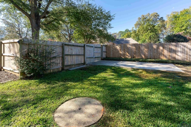 view of yard featuring a patio