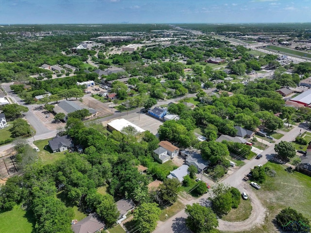 drone / aerial view with a residential view