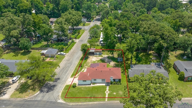 300 Hailey Dr, Longview, TX 75602 - aerial view of property's location with property parcel outlined