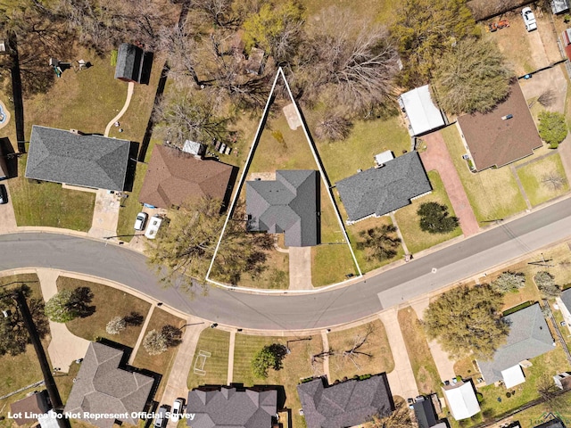birds eye view of property featuring a residential view