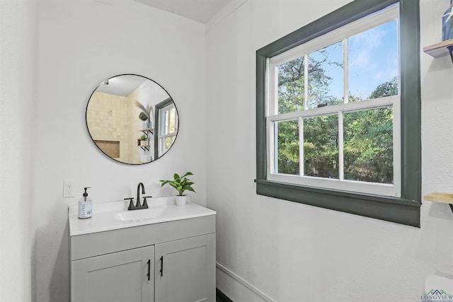 bathroom with vanity