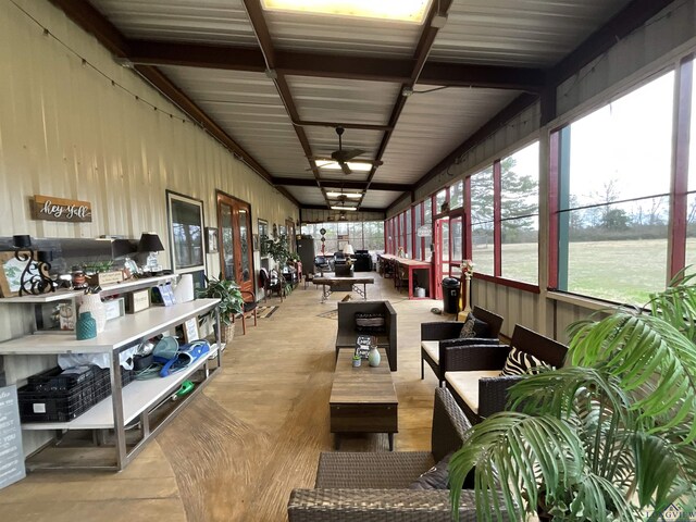 sunroom featuring a wealth of natural light