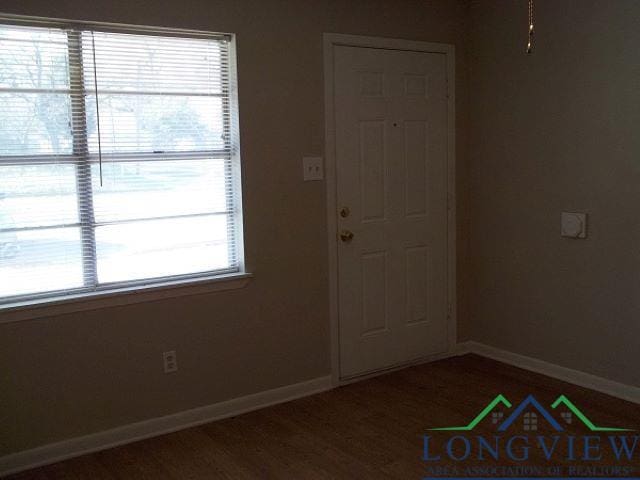 entryway featuring dark hardwood / wood-style floors