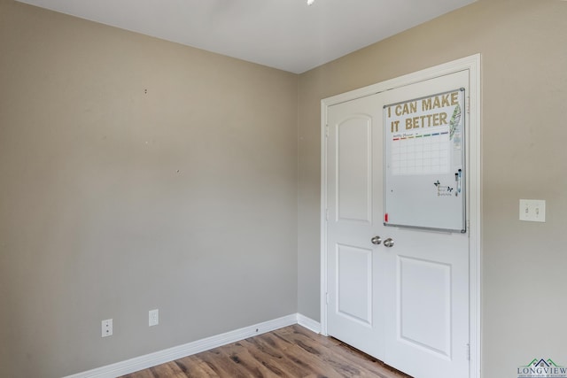 foyer with hardwood / wood-style flooring