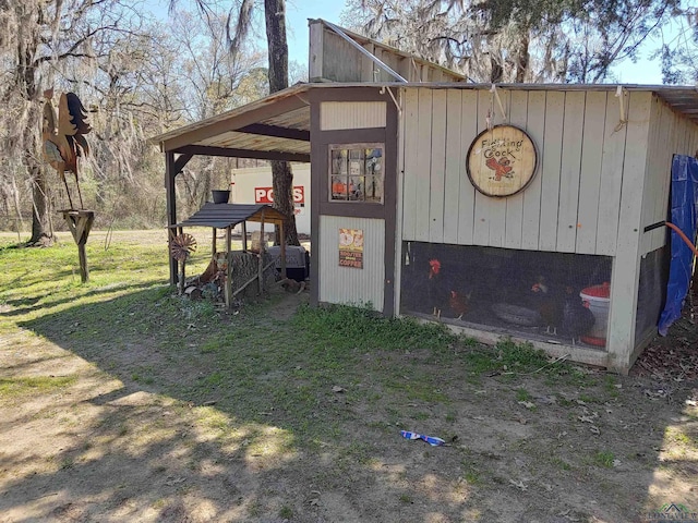 view of poultry coop