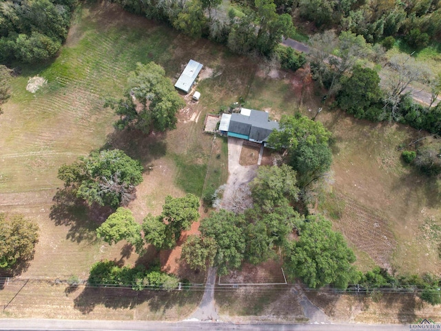 bird's eye view featuring a rural view