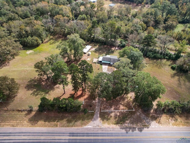 aerial view featuring a rural view