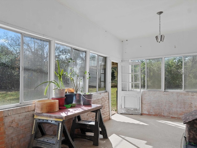 view of sunroom / solarium