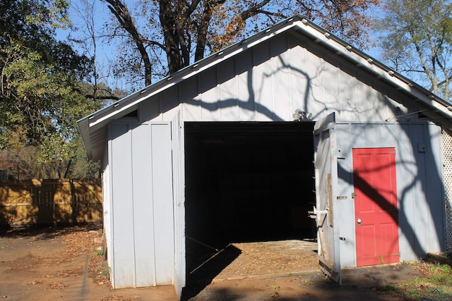 view of outbuilding