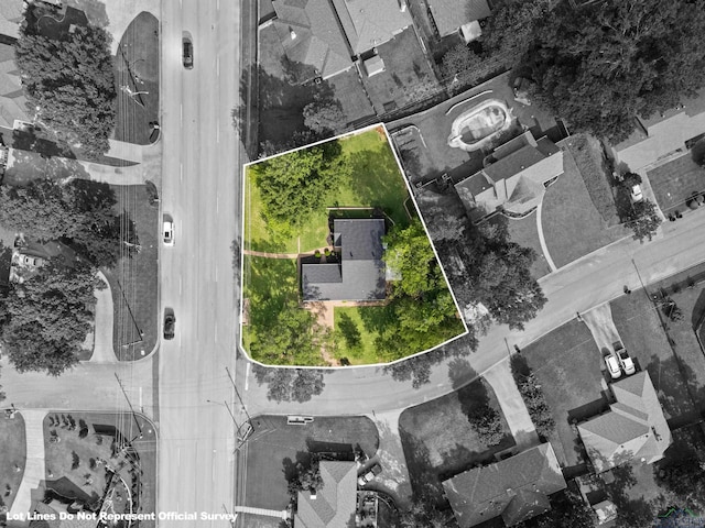 3103 Bill Owens Pkwy, Longview, TX 75605 - aerial view of residential area featuring property parcel outlined