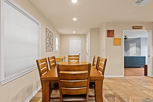 view of dining room