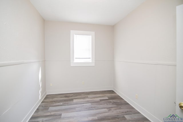 empty room featuring light hardwood / wood-style flooring