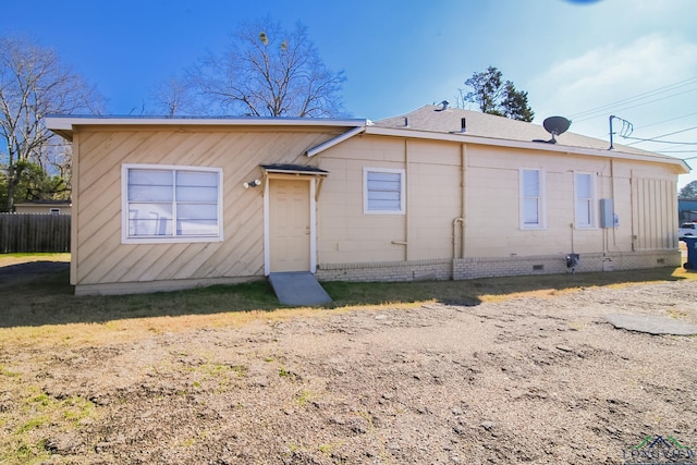 view of back of property