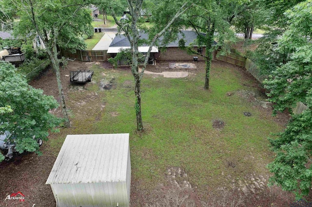 view of fenced backyard
