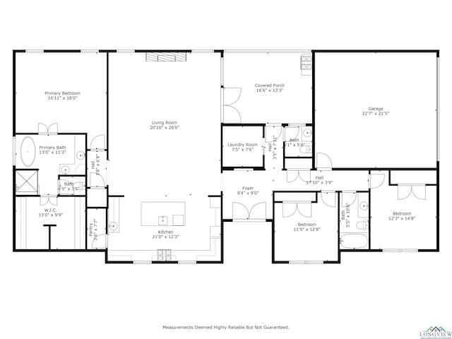 7323 Lake Pointe Cv, Tyler, TX 75703 - floor plan