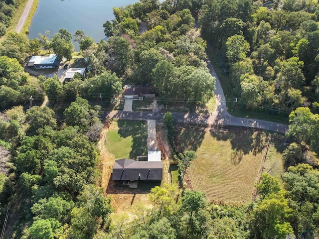 drone / aerial view with a rural view