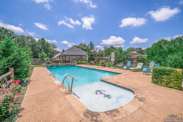 2106 Katie Lee Ln, Longview, TX 75601 - view of pool featuring a patio area