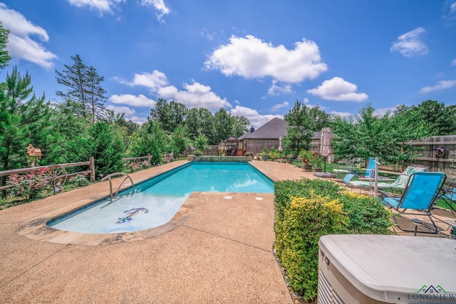 2106 Katie Lee Ln, Longview, TX 75601 - view of pool featuring a patio area and a fenced backyard