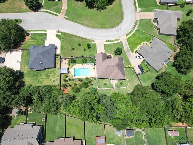 2106 Katie Lee Ln, Longview, TX 75601 - aerial view of property's location with a pool