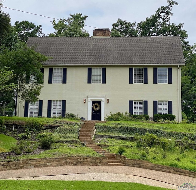 view of colonial home