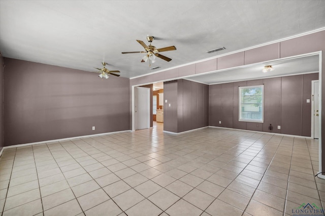 1776 Lazy U Dr, Canton, TX 75103 - unfurnished room featuring a ceiling fan and light tile patterned flooring