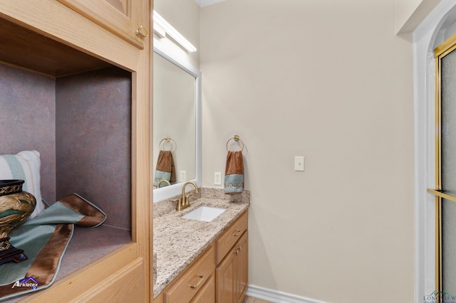 bathroom featuring vanity