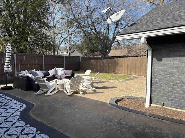 view of patio / terrace with outdoor lounge area