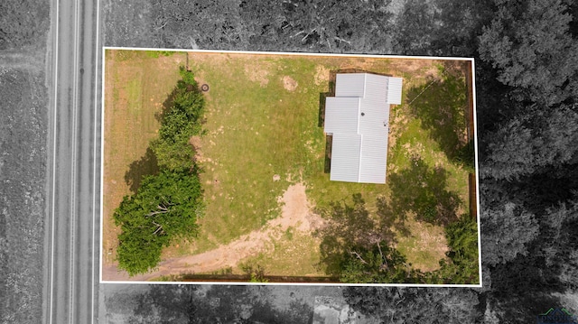 18385 Fm 1716, Tatum, TX 75691 - aerial view of property and surrounding area featuring property boundaries highlighted