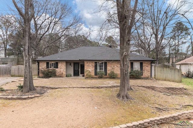 view of ranch-style home