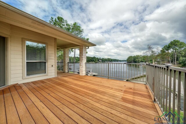 521 Hideaway Ln, Central, Hideaway, TX 75771 - deck featuring a water view