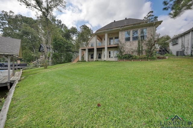 521 Hideaway Ln, Central, Hideaway, TX 75771 - exterior space featuring stairs and central AC unit