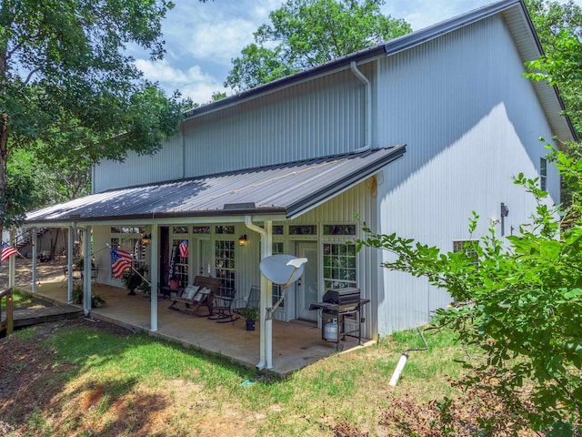 rear view of house with a patio area