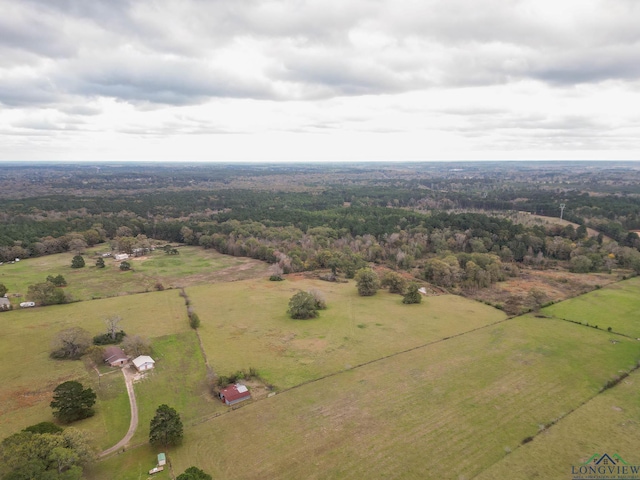 drone / aerial view featuring a rural view