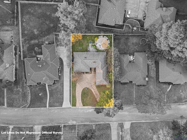 5 Amy Scott Ct, Longview, TX 75605 - aerial view of residential area featuring property boundaries highlighted