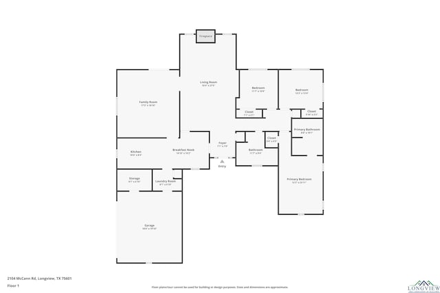2104 Mccann Rd, Longview, TX 75601 - view of home floor plan