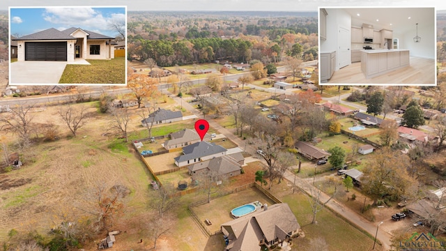 birds eye view of property