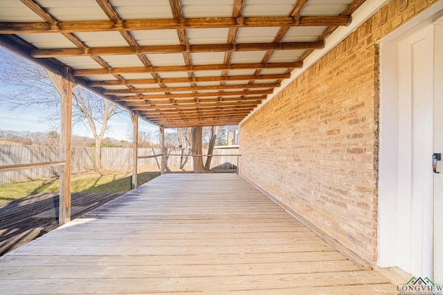 view of wooden terrace