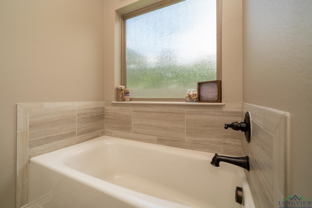 bathroom with a bathtub