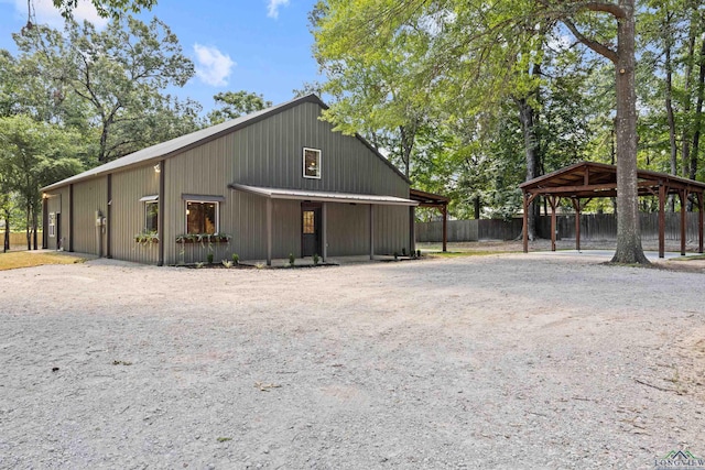 330 Forest Hls, Hallsville, TX 75650 - view of outdoor structure with gravel driveway