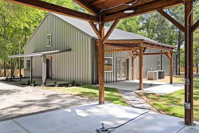 330 Forest Hls, Hallsville, TX 75650 - view of patio / terrace featuring french doors