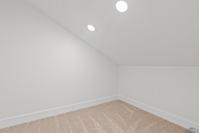 330 Forest Hls, Hallsville, TX 75650 - bonus room featuring carpet floors, vaulted ceiling, and recessed lighting
