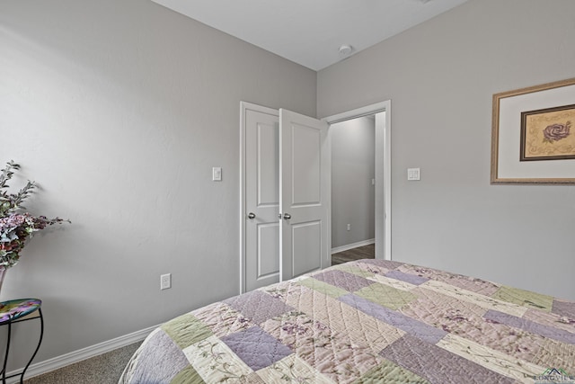 bedroom featuring carpet flooring