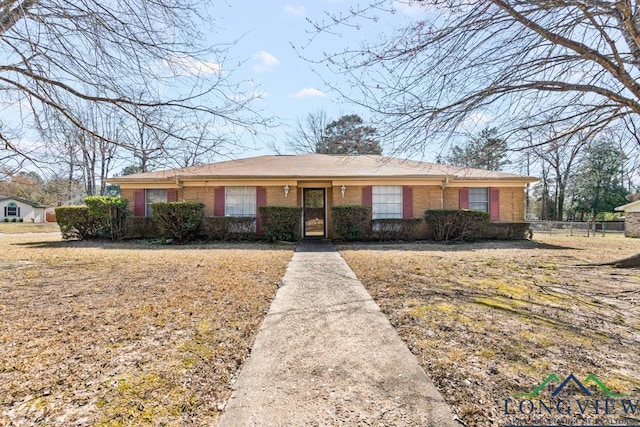 view of ranch-style home