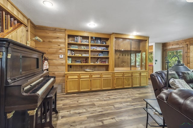 interior space with wood-type flooring