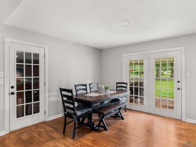 514 N St, Gilmer, TX 75644 - dining room with wood finished floors and baseboards